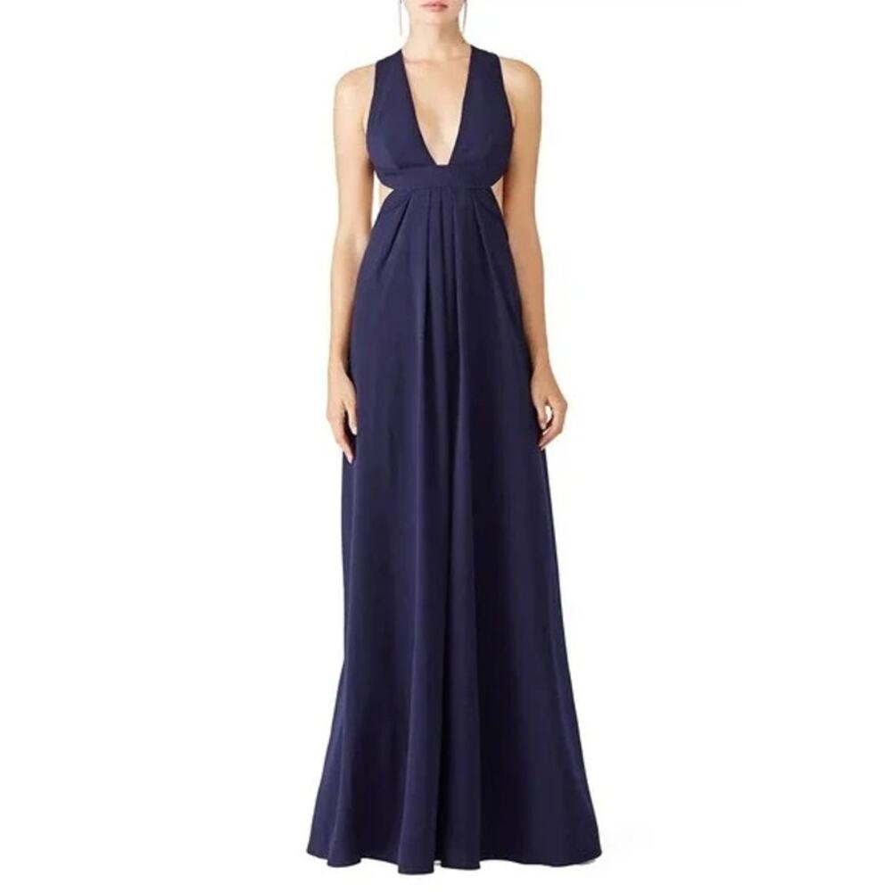 Jill Jill Stuart Violet Cross Back Gown Dress 8